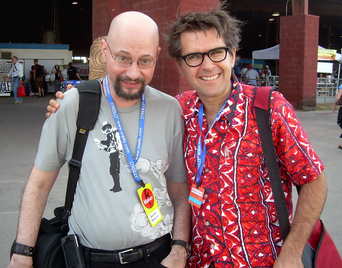 Gareth Branwyn & Mark Frauenfelder (Boing Boing) au Maker Faire d'Austin (Texas) en 1997