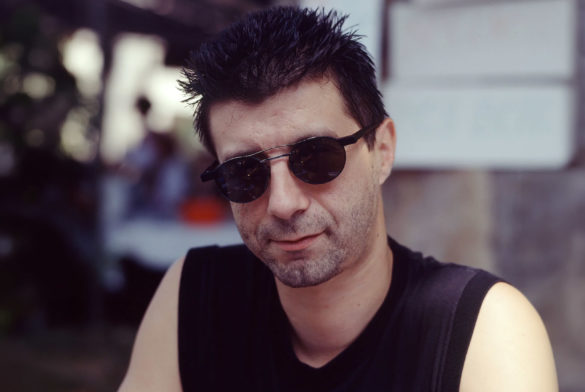 Portrait de l'écrivain Maurice G. Dantec en juillet 1994 © Louis Monier